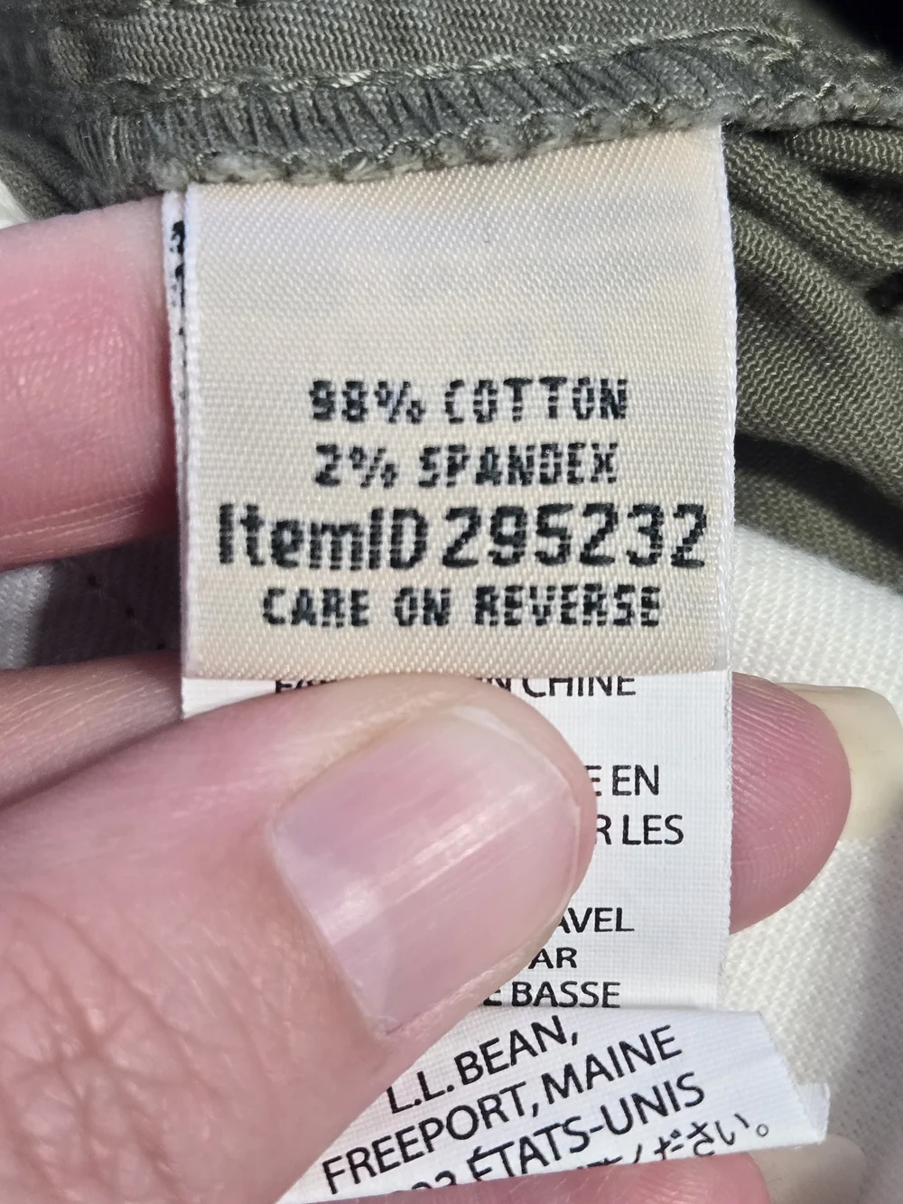 L.L.Bean Favorite Fit Olive Green Cargo Pants Women’s 16 Petite - Picture 4 of 7